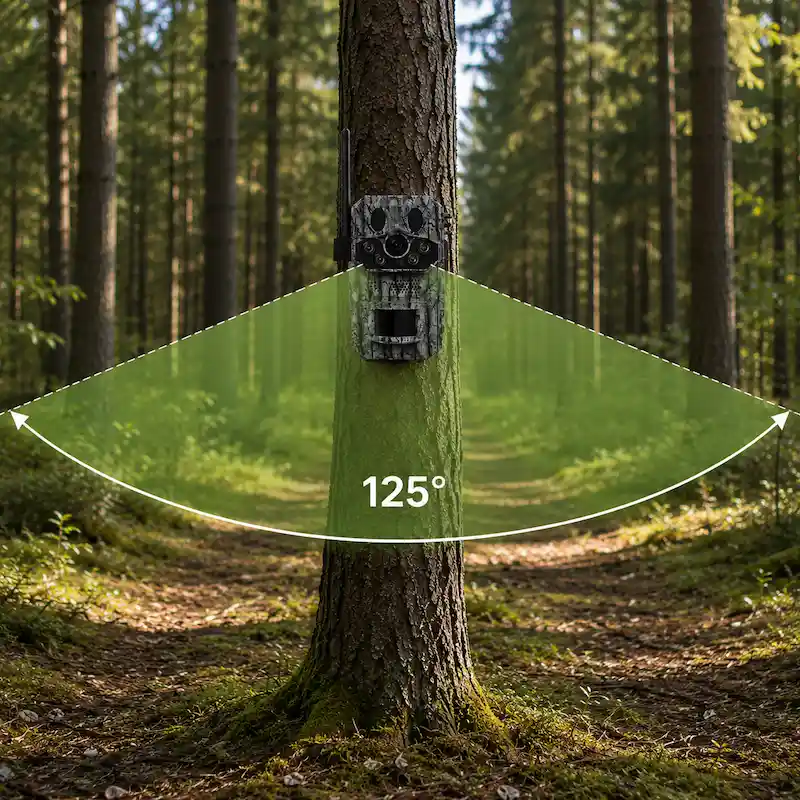 Fotopułapka LEMON FOX trzy czujniki PIR 125 stopni